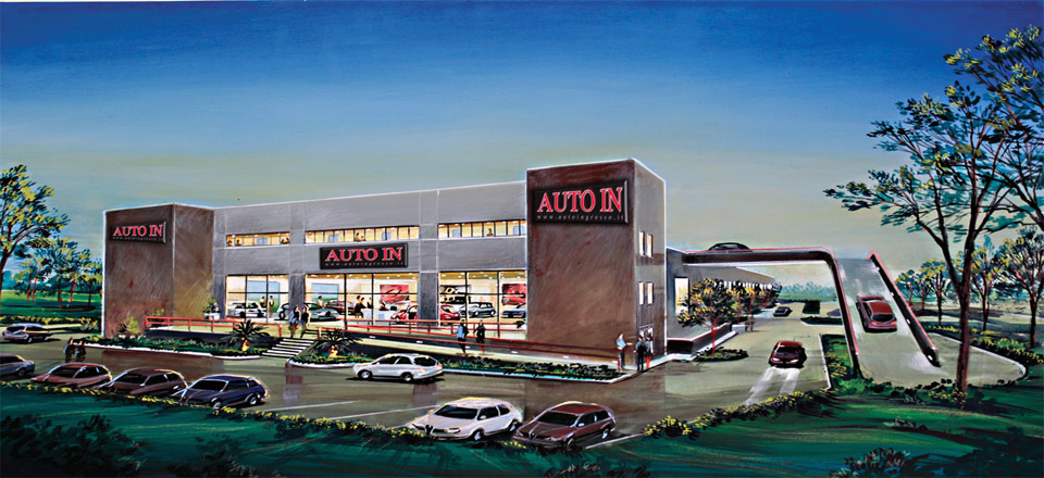 Autosalone autosalone con ampio parco auto